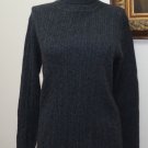 EUC- PURSUITS Charcoal Gray 100% Cashmere Turtleneck  Sweater - Size M