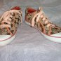 EUC-COACH *BARRETT* Brown & White Sig. C Jacquard Canvas Athletic Shoes-Size 8B