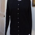 $125.00 -NWT - APT. 9 Black 100% Cashmere Button Front Cardigan/Sweater -Size XL