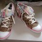 EUC - COACH *BONNEY* Brown/Tan Signature *C* Canvas Athletic Shoes - Size 9 B