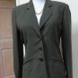 NWT - $179.00 - ANNE KLEIN Olive Polyester/Acetate Blend 3 Button Jacket -Size 4