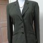 NWT - $179.00 - ANNE KLEIN Olive Polyester/Acetate Blend 3 Button Jacket -Size 4