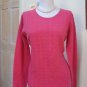 $129.00 - NWT -MADISON STUDIO Berry Pink 100% Cashmere Crewneck Sweater - Size M