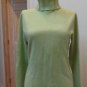 EUC - GENEVA Heather Green 100% Cashmere Turtleneck Sweater - Size M - Beauty!