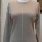 NWOT - L.L. BEAN Taupe 100% Cashmere Crewneck Long Sleeve Sweater - Size XS/S