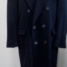 EUC - LORD & TAYLOR NAVY BLUE 100% WOOL DOUBLE BREASTED COAT - SIZE 42R