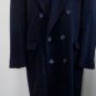 EUC - LORD & TAYLOR NAVY BLUE 100% WOOL DOUBLE BREASTED COAT - SIZE 42R