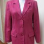 NWOT - TALBOTS Cranberry Color 100% Cashmere 3-Button Jacket- Size 4 - Stunning!