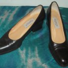 EUC - COACH DARK BROWN LEATHER LOW HEEL SHOES - SIZE 7B