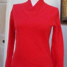 EUC - INVESTMENTS True Red 100% Cashmere Cross-Over V-Neck Sweater - Size XS