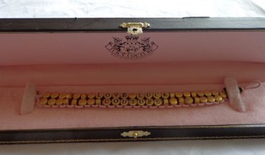 EUC - AUTHENTIC JUICY COUTURE 'LOVE LUCK COUTURE' BRACELET IN ORIGINAL BOX