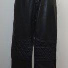 NWOT -HARLEY DAVIDSON Woman's Black Genuine Leather Pants - Size 38/10 Gorgeous!