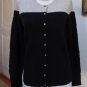 $125.00 -NWT - APT. 9 Black Color Block 100% Cashmere Cardigan/Sweater - Size M