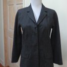EUC - Stunning EMANUEL UNGARO Charcoal Gray Wool Blend 2- Button Jacket -Size 2