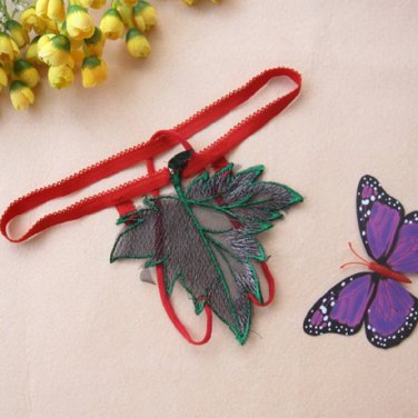 Special Offer Super Sexy Cut-out Leaf Split Thongs