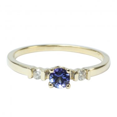 14K Exquisite Tanzanite Ring with diamonds (NEW ARRIVAL)