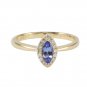 14K Exquisite Tanzanite Ring with diamonds (NEW ARRIVAL)