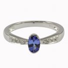 Tanzanite Ring with diamonds