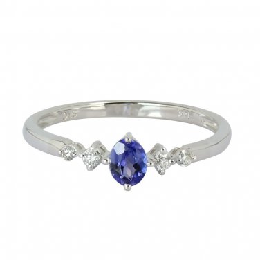 Tanzanite Ring with diamonds
