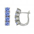 Tanzanite Silver Earrings  (NEW ARRIVAL)