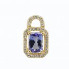 14K Exquisite Tanzanite Pendant with diamonds (NEW ARRIVAL)