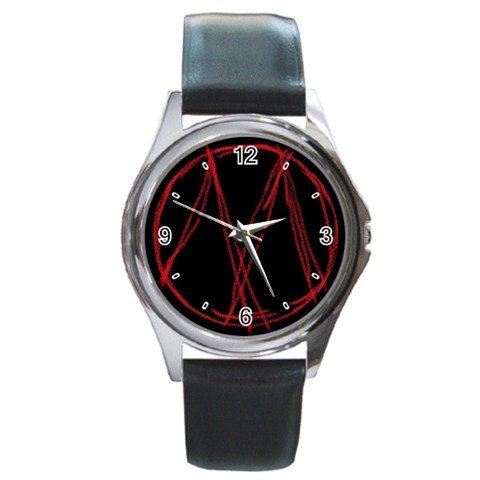 Bloody Mary Round Silver Metal Watch