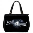 Black Diamond Leather Handbag