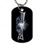 Black Diamond 2 Sided Dog Tag and Chain
