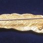 Vintage CORO Gold Tone Leaf  with  Pearls Brooch / Pin