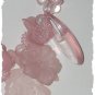 Necklace ~ Pink FLOWERS Plastic Beaded 1960s Boho