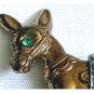 Vintage Pin / Brooch ~ DONKEY PULLING CART