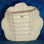 Bisque Made in USA Wall Pocket ~ Dogwood Flower c. 1950