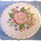 Cleminsons Hand Painted Trivet ~ Pansy c. 1940's