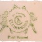 Cleminsons Hand Painted Trivet ~ Pansy c. 1940's