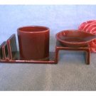 Mid Century Modern Cigarette Match & Ashtray