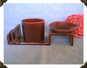Mid Century Modern Cigarette Match & Ashtray