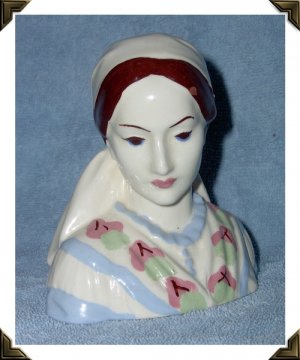 California Pottery Womans Head