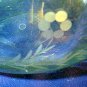 Crytal Salad Bowl / Punch Bowl with Etched Flowers