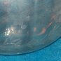Crytal Salad Bowl / Punch Bowl with Etched Flowers