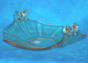 Heisey Empress Sahara Yellow Muffin Dish