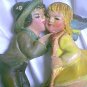 Chalkware KISSING COUPLE Delcraft or Jack & Jill c.1950