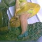 Chalkware KISSING COUPLE Delcraft or Jack & Jill c.1950