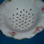 Antique Victorian Porcelain Strainer - Pink Roses