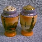 Made in Japan Lusterware Salt & Pepper Set - Lighthouse