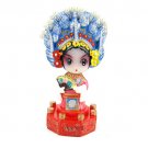 Folk home decor Beijing opera mask hand-painted clay figure bobblehead