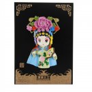 Folk home decor Beijing opera mask hand-painted clay figure frame