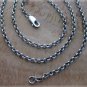 Thai sterling silver ring chain link necklace