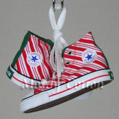 Converse CHUCK TAYLOR Toddlers 1-2y CANDY CANE High-Top Sneakers Shoes size 6 NEW