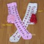 Hanna Andersson Girls PEARL Cream FESTIVE SNOWFLAKE Ruffle TIGHTS size 50 0-3m NB NwT New