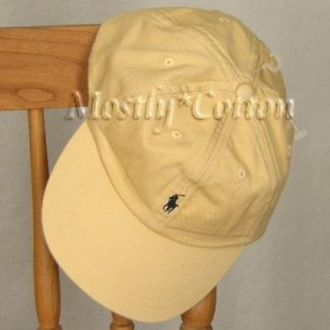 Polo Ralph Lauren BOYS Baseball Cap Hat YELLOW 4 5 6 7 MEDIUM New